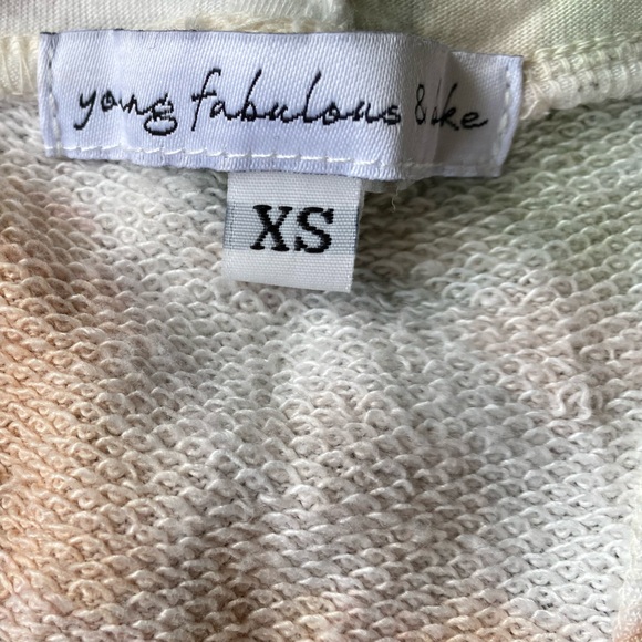 𝅺Young Fabulous & Broke green and peach tie dye Jumpsuit w/ pockets size xs - Picture 12 of 13